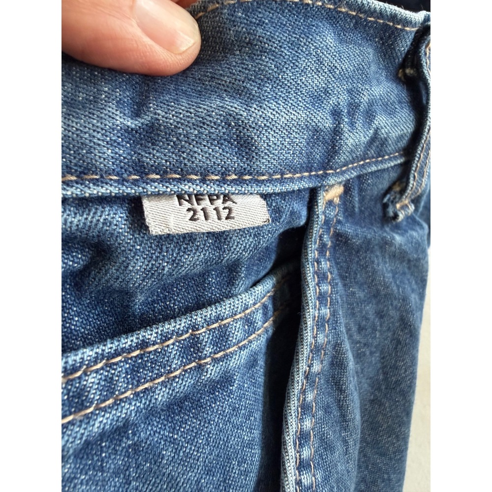 Carhartt Men Flame Resistant Work Jean Original Fit 44 x 32 Blue Utility - Picture 5 of 6